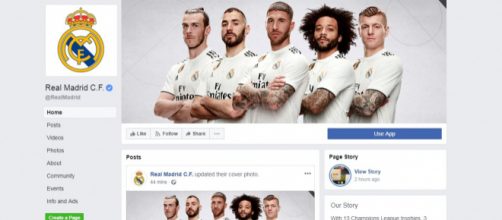 La nuova copertina della fanpage del Real