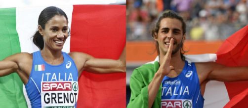 Libania Grenot e Gianmarco Tamberi, campioni europei in carica sui 400 metri e nel salto in alto