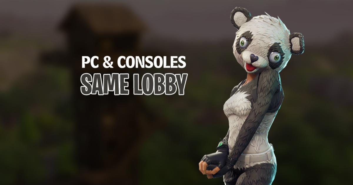 epic games will put fortnite console players in the same lobby with pc players - playing fortnite on pc vs console