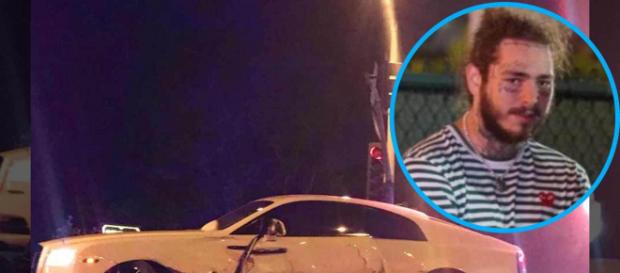 Post Malone a survécu à un violent accident de voiture ! Post Malone a survécu à un violent accident de voiture !