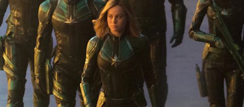 Carol Danvers joins the Kree army in 'Captain Marvel' film [Image Credit: Emergency Awesome/YouTube screencap]