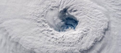 L'occhio dell'uragano Florence dalla stazione spaziale