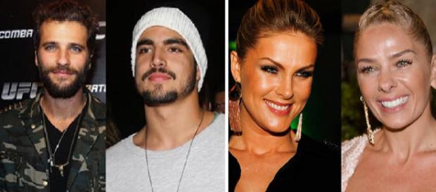Bruno Gagliasso e Cauã Reymond; Ana Hickmann e Adriane Galisteu Bruno Gagliasso e Cauã Reymond; Ana Hickmann e Adriane Galisteu