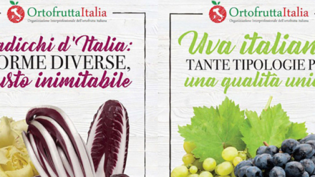 Poster istituzionali di Ortofrutta Italia e Mipaaft sulla campagna di sensibilizzazione