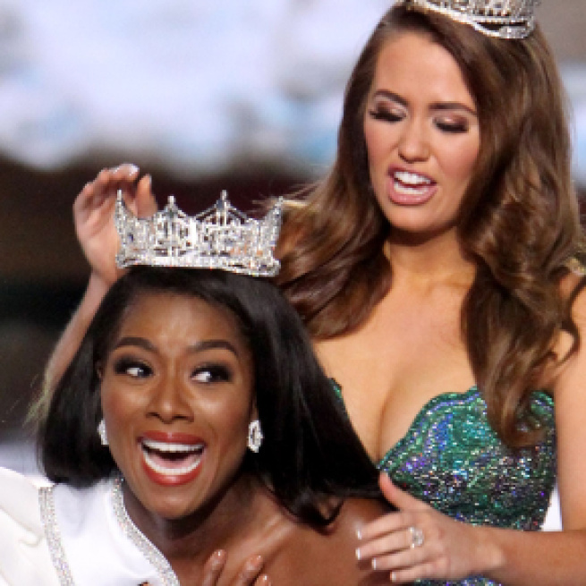 New Yorker Nia Franklin was crowned Miss America on Sunday. (Image via Time/Twitter)