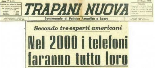 Il titolo dell'articolo comparso sull'edizione di Trapani Nuova del 26 giugno 1962