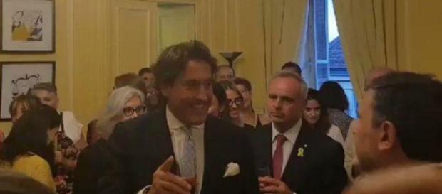 Álvaro de Marichalar en el acto de la Diada Álvaro de Marichalar en el acto de la Diada