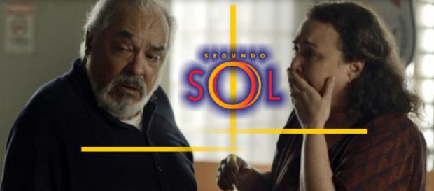 Agenor continua tentando prejudicar a esposa na novela Segundo Sol. (foto reprodução). Agenor continua tentando prejudicar a esposa na novela Segundo Sol. (foto reprodução).