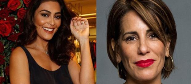 Atrizes, Juliana Paes e Glória Pires. (foto reprodução). Atrizes, Juliana Paes e Glória Pires. (foto reprodução).