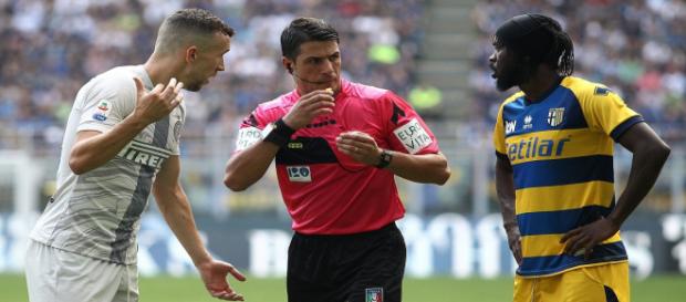 Le proteste di Perisic con Manganiello Le proteste di Perisic con Manganiello