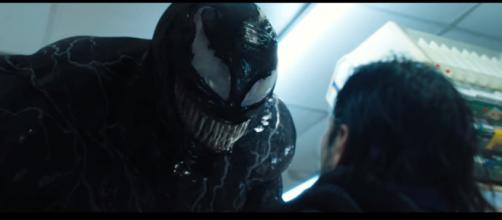 'Venom's' PG-13 rating could produce a crossover with Spider-Man [Image Credit: Sony Pictures Entertainment/YouTube screencap]