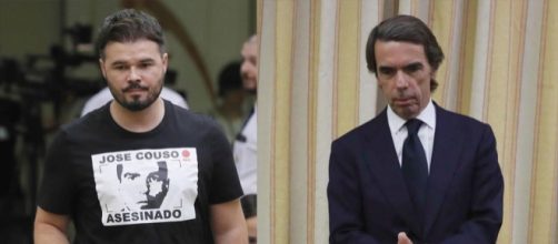 Rufián y Aznar en el Congreso de los