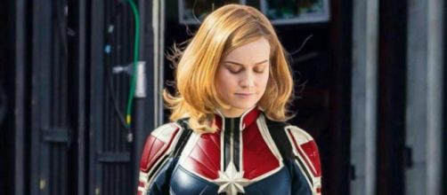Capitana Marvel: Imagen oficial durante el rodaje de la película