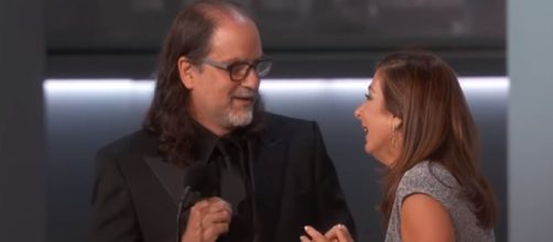 Glenn Weiss proposes on stage, fans on Twitter say best Emmy moment ever - Academy Television | YouTube