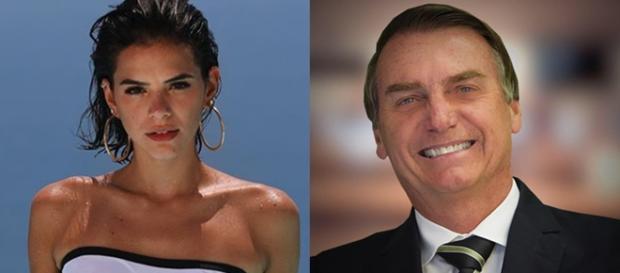 Atriz Bruna Marquezine e Bolsonaro, presidenciável pelo PSL. Atriz Bruna Marquezine e Bolsonaro, presidenciável pelo PSL.