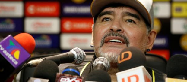 Diego Maradona, tras su triunfal debut como director técnico de Dorados de Sinaloa. - tenemosnoticias.com Diego Maradona, tras su triunfal debut como director técnico de Dorados de Sinaloa. - tenemosnoticias.com