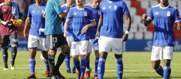Los jugadores del Real Oviedo al final del encuentro. Foto: Real Oviedo Los jugadores del Real Oviedo al final del encuentro. Foto: Real Oviedo
