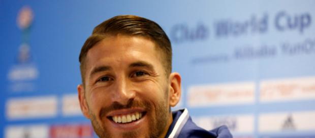 Sergio Ramos comparece en la rueda de prensa previa al Real Madrid- AS Roma Sergio Ramos comparece en la rueda de prensa previa al Real Madrid- AS Roma