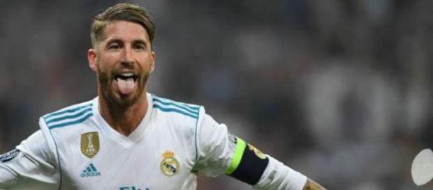 Sergio Ramos después de marcar un gol Sergio Ramos después de marcar un gol