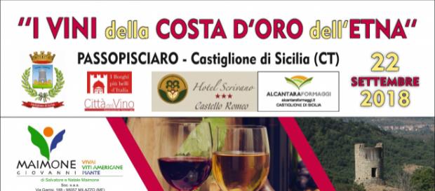 Vini della Costa d'Oro dell'Etna, locandina Vini della Costa d'Oro dell'Etna, locandina