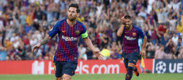 Lionel MESSI hat trick in FC Barcelona Champions League win ... -(Image via Champions League/Twitter) Lionel MESSI hat trick in FC Barcelona Champions League win ... -(Image via Champions League/Twitter)
