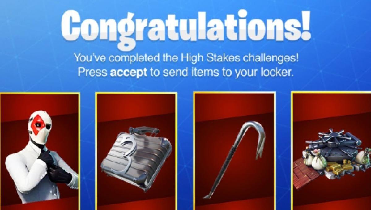 fortnite battle royale players will receive free cosmetic items from the high stakes event - fortnite free spray
