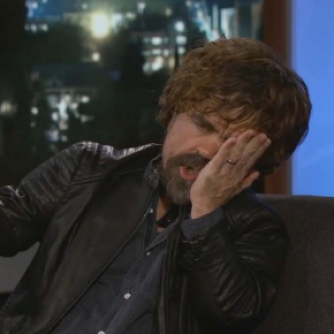 Peter Dinklage enjoyed playing dead on the set of Game of Thrones. [Image Jimmy Kimmel Live/YouTube]