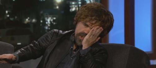 Peter Dinklage enjoyed playing dead on the set of Game of Thrones. [Image Jimmy Kimmel Live/YouTube]