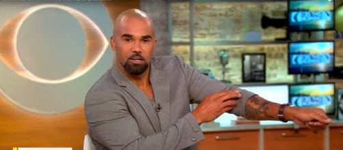 Leading man Shemar Moore shows off his S.W.A.T. tattoo and talks about Season 2 of his police drama. [Image source:CBSThisMorning-YouTube]