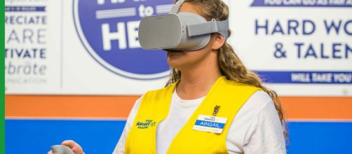 Walmart to Launch Nationwide VR Training Program. [Image source: CBS - YouTube]