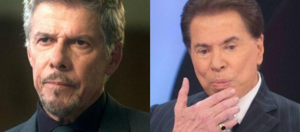 Silvio Santos e José Mayer (Foto - Reprodução) Silvio Santos e José Mayer (Foto - Reprodução)
