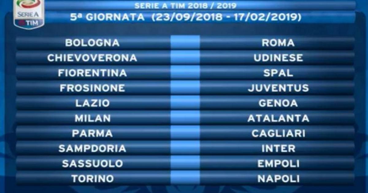 Calendario Serie A, quinta giornata in diretta su Dazn e Sky l'anticipo è SassuoloEmpoli Calendario Serie A, quinta giornata in diretta su Dazn e Sky l'anticipo è SassuoloEmpoli
