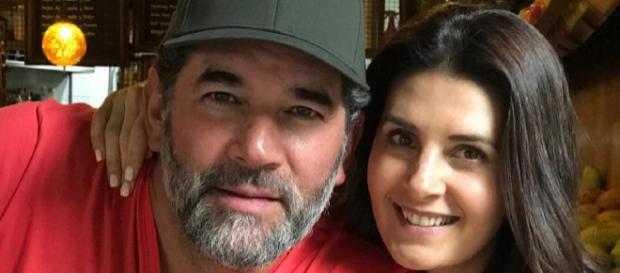 Atriz infiel e seu marido, Eduardo Santamarina. Atriz infiel e seu marido, Eduardo Santamarina.