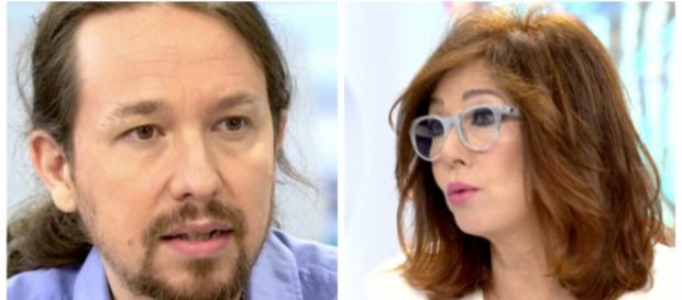 Pablo Iglesias y Ana Rosa Quintana Pablo Iglesias y Ana Rosa Quintana