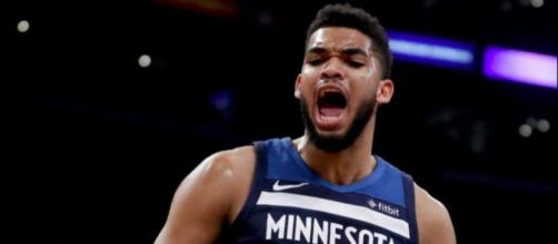 Karl-Anthony Towns agrees to a five-year, $190 million deal with Minnesota Timberwolves [image credit: Chris Smoove / YouTube screencap]
