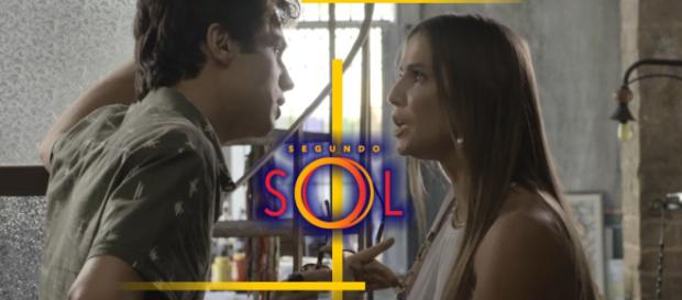 Valentim discute com Karola e tenta entender por que ela mentiu tanto Valentim discute com Karola e tenta entender por que ela mentiu tanto