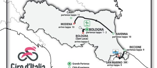 Le tappe del Giro d'Italia 2019 in Emilia Romagna