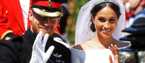 Meghan Markle durante il royal wedding