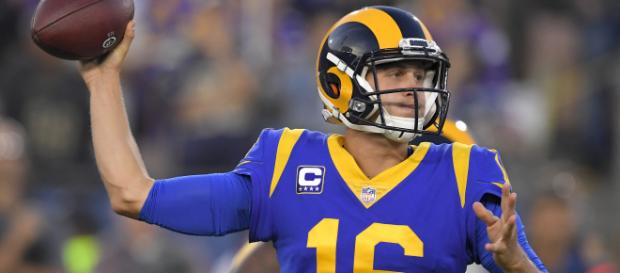 Goff tuvo 465 yardas y 5 TD vs la defensa de los Vikings. - nfl.com. Goff tuvo 465 yardas y 5 TD vs la defensa de los Vikings. - nfl.com.