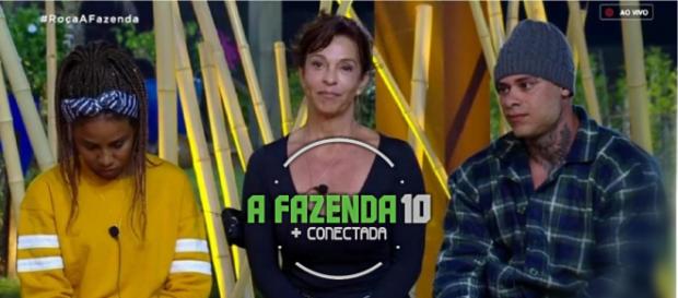 Leo, Luane e Vida formam a primeira Roça, mas um deles será o novo Fazendeiro Leo, Luane e Vida formam a primeira Roça, mas um deles será o novo Fazendeiro