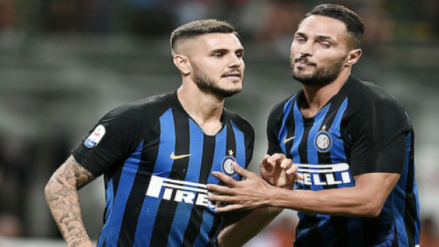 L'esultanza di D'Ambrosio e Icardi
