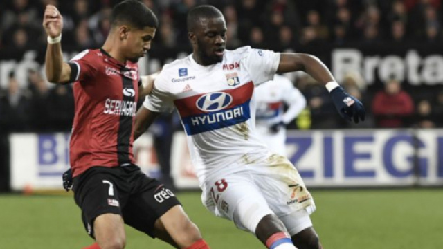 Tanguy Ndombélé avec l'Olympique Lyonnais
