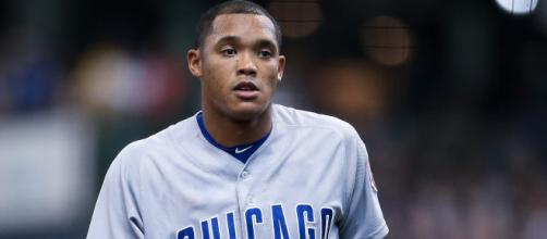 Chicago Cubs shortstop Addison Russell was placed on leave after abuse allegations against him surfaced. - [NYPost / YouTube screencap]
