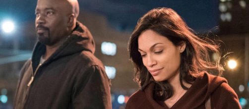 Rosario Dawson may have appeared in her last Marvel Netflix scene this past year. - [Netflix / YouTube screencap]