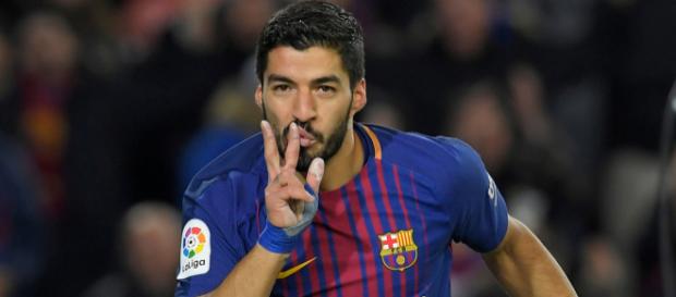 Luis Suárez durante un partido. Luis Suárez durante un partido.