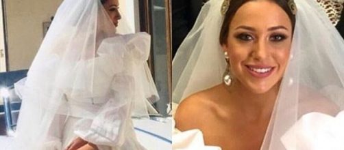 Teresanna Pugliese, la scelta dell'abito da sposa ha diviso il web