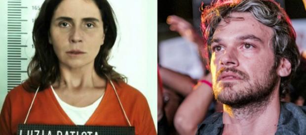 Luzia presa e Beto Falcão (Reprodução) Luzia presa e Beto Falcão (Reprodução)