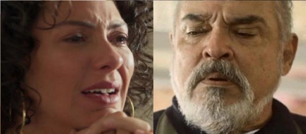 Agenor e Cacau em Segundo Sol (Reprodução) Agenor e Cacau em Segundo Sol (Reprodução)