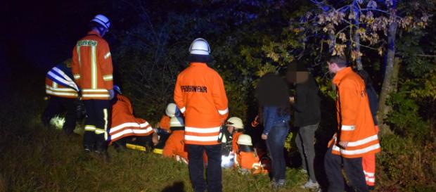 Die Feuerwehr musste die Frau aus ihrer misslichen Lage retten. Foto: Rhein-Neckar-Aktuell Die Feuerwehr musste die Frau aus ihrer misslichen Lage retten. Foto: Rhein-Neckar-Aktuell