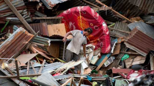 Danni causati da terremoto e tsunami a Palu